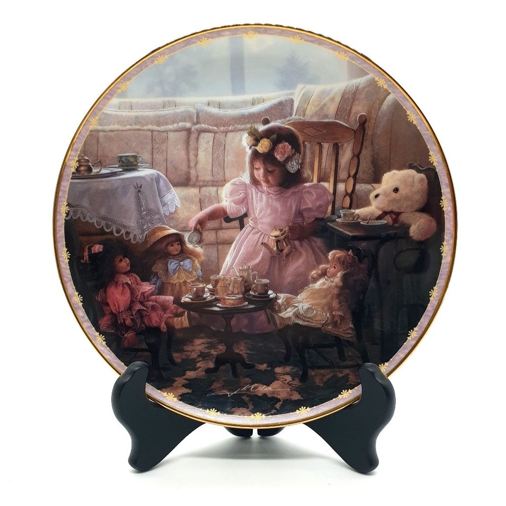 Cream And Sugar Collector Plate By Greg Olsen #1 Best Of Times Bradford Exchange